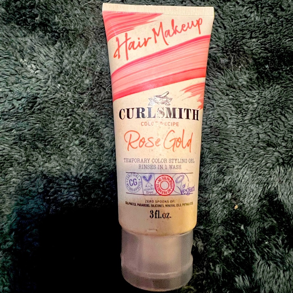 CURLSMITH metallic pink hair stuff